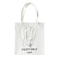 Culturesse She Is Sagittarius Eco Zodiac Muse Tote Bag