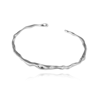 Culturesse Be The Flow Artisan Bangle (Silver)