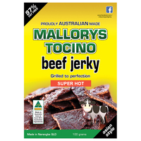 Mallorys Tocino Beef Jerky Super Hot 100g