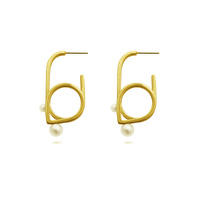 Culturesse Jacithe Modern Line Art Earrings