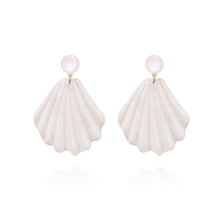 Culturesse Shea Beige Goddess Earrings