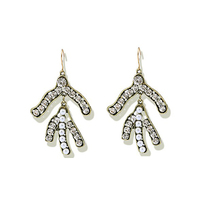 Culturesse Bexley Sparkle Coral Runway Earrings