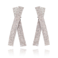 Culturesse Daur Diamante Ribbon Earrings