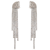 Culturesse Emilio Crystal Diamante Earrings