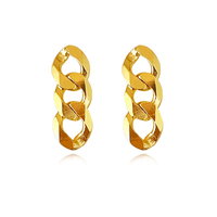 Culturesse Lucie Modern Muse Dainty Chain Earrings