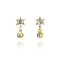 Culturesse Aubree Gold Filled Star Earrings