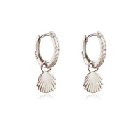 Culturesse Brees Dainty Shell Drop Earrings