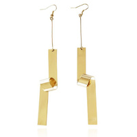 Culturesse Eilleen Golden Twirl Earrings