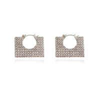 Culturesse Victoire Diamante Baguette Bag Earrings