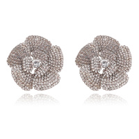 Culturesse Christabel Diamante Statement Earrings