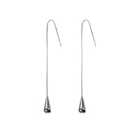 Culturesse Esme Meche Simpliciy Long Drop Earrings