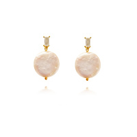 Culturesse Aura Freshwater Pearl Drop Earrings