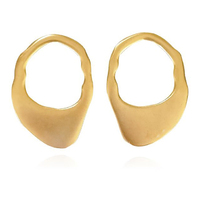 Culturesse Le Joli 24K Artisan Fluid Gold Earrings