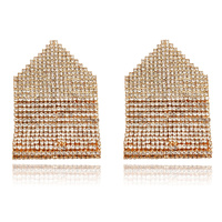 Culturesse Brighton Runway Style Diamante Drop Earrings