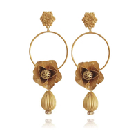 Culturesse Lusia French Bouquet Earrings