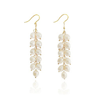 Culturesse Elin Freshwater Pearl Drop Earrings