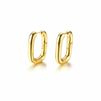 Culturesse Girlfriend Gold Chain Earrings