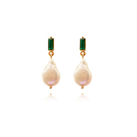 Culturesse Capri Mother of Pearl Earrings