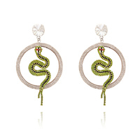 Culturesse Livi Wild Heart Snake Earrings