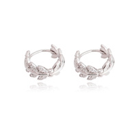 Culturesse Ember Sterling Silver Dainty Hoop Earrings