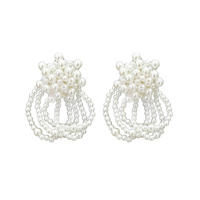 Culturesse Vivienne Runway Pearl Splendid Earrings 