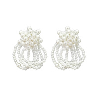 Culturesse Vivienne Runway Pearl Splendid Earrings 