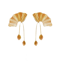 Culturesse Kendra Modern Sculpture Art Earrings