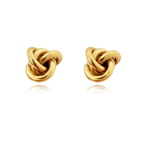 Culturesse Esti Artsy Knot Earrings (Gold Vermeil) 