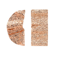 Culturesse Jaslyn Rose Gold Mismatching Earrings 