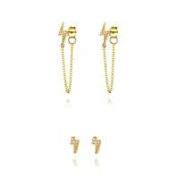 Culturesse Erma Gold Filled Lightning Set