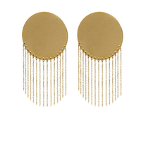 Culturesse Susette Extravagant Tassel Earrings (for non-pierced ears)