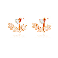 Culturesse Olevia Rose Gold Stud Earrings