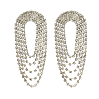 Culturesse Elle Crystal Diamante Earrings 