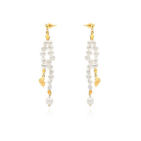 Culturesse Elsa Boho Style Shell String Earrings