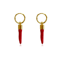 Culturesse Harper Fashionista Chilli Drop Earrings