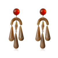Culturesse Soft Echo Resin Drop Earrings
