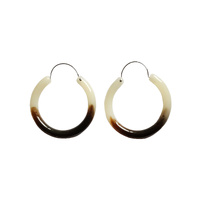 Culturesse Carme Resin Hoop Earrings