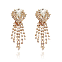 Culturesse Dawn Crystal Diamante Earrings 