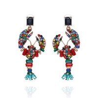 Culturesse Celie Colourful Lobster Earrings (my ears are pierced)