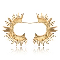 Culturesse Allmira Gold Sparkle Stud Earrings