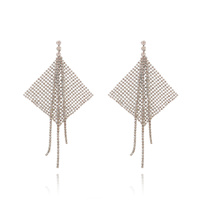 Culturesse Gem Runway Spotlight Mesh Earrings (My ears are not pierced)
