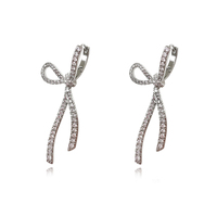 Culturesse Charmi Artisan Diamante Bow Earrings