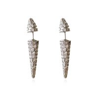 Culturesse Austen Diamante Thorn Earrings