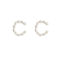 Culturesse Mridu Freshwater Pearl Cuff Earrings