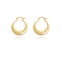 Culturesse Jobella Golden Hue Huggie Earrings