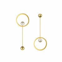 Culturesse Adora Simplicity Drop Mismatching Earrings (for pierced ears)