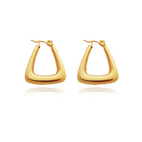 Culturesse Porter Modern Gold Chic Huggie Earrings