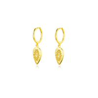 Culturesse Irena Gold Vermeil Evil Eye Earrings