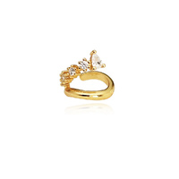 Culturesse Bente Artisan Diamante Cuff Earring (Gold)