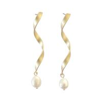 Culturesse Josephine Pearl Twirl Earrings (my ears are not pierced)